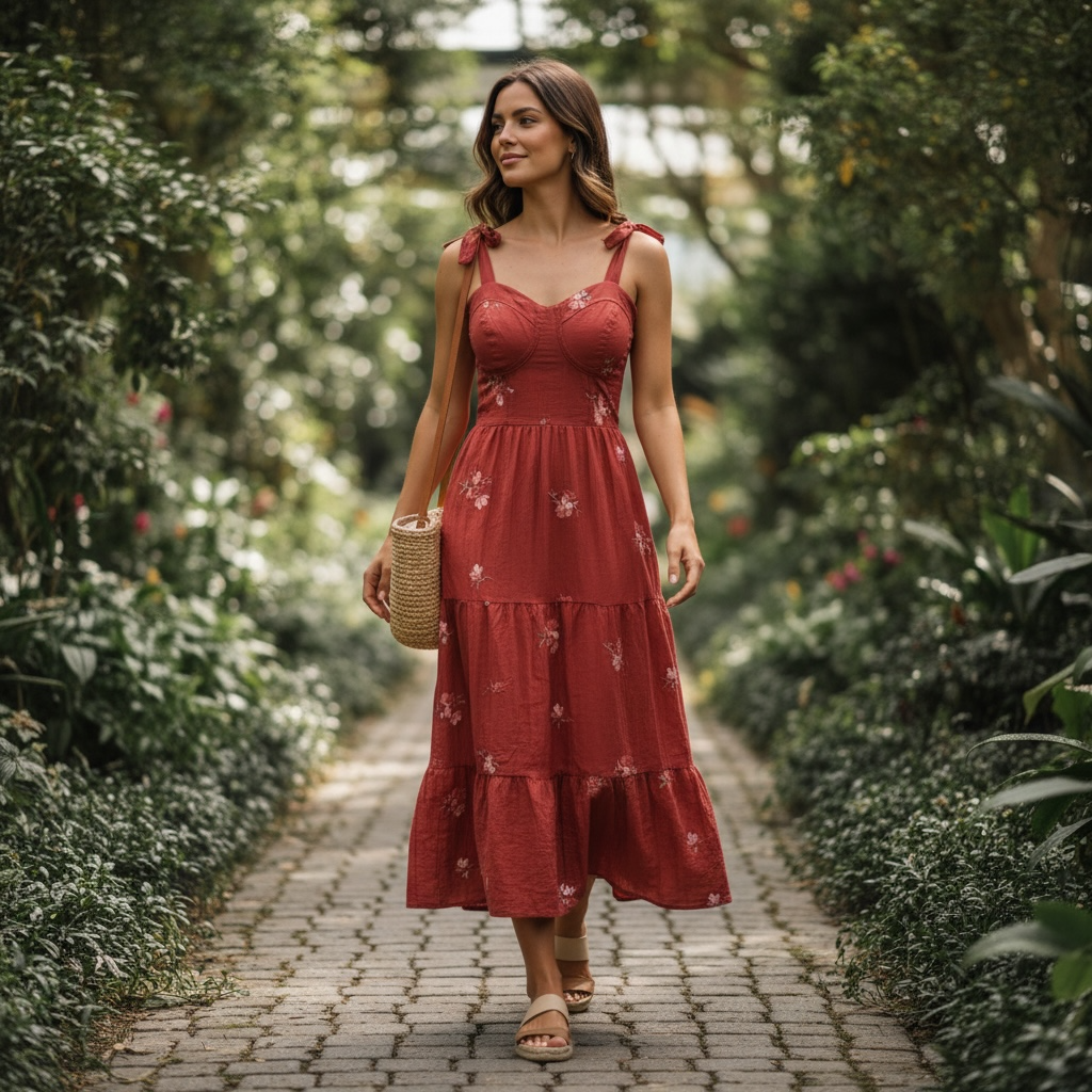 Floral Maxi Dress – Elegant Summer Boho Dress