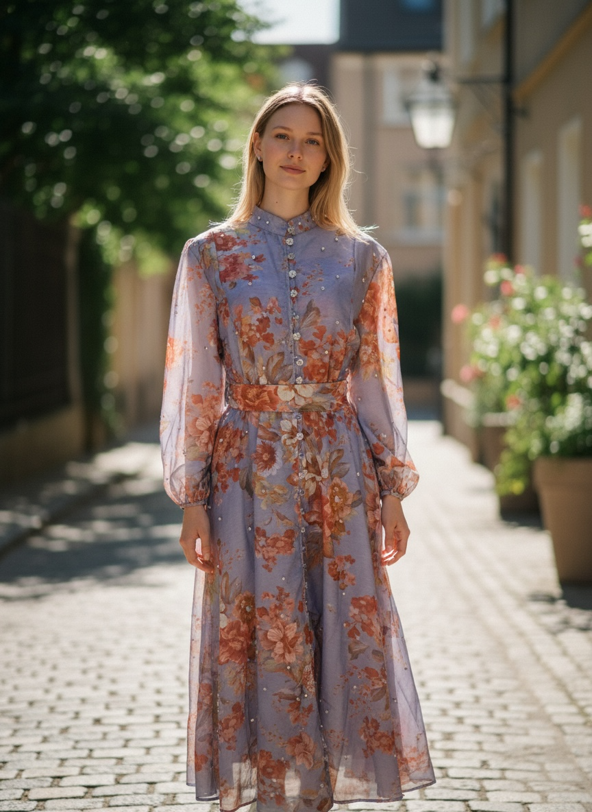 Ethereal Floral Maxi Dress