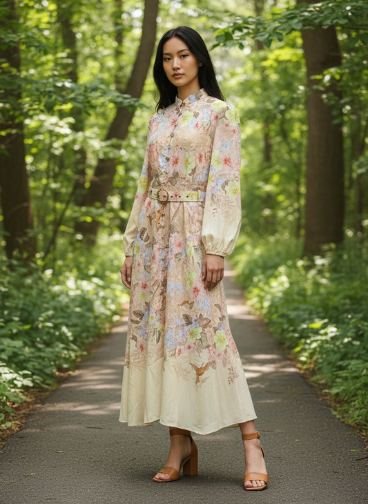 Floral Elegance Maxi Dress