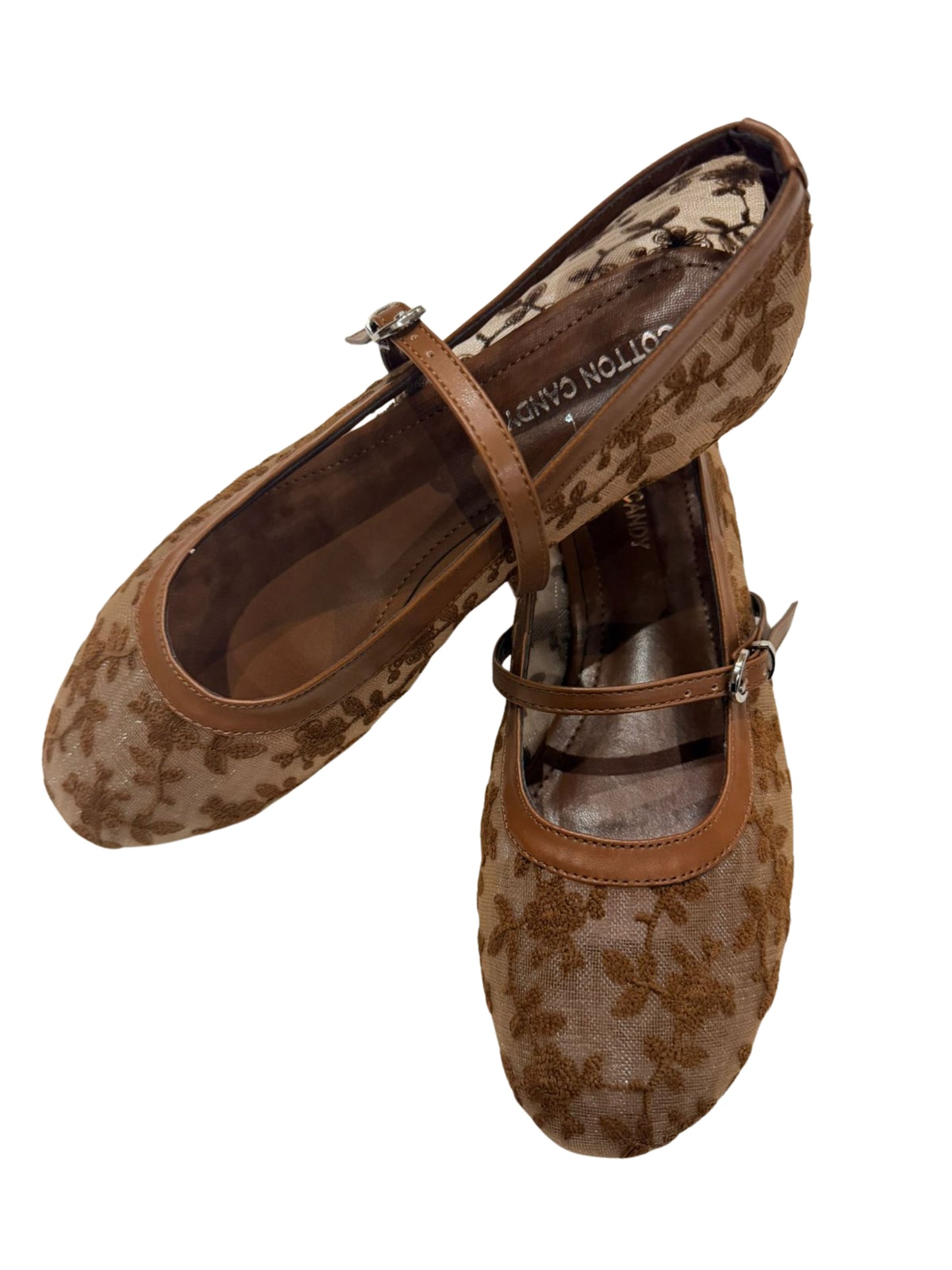 Sophisticated Floral Mary Jane Shoes – Versatile Style for Women
