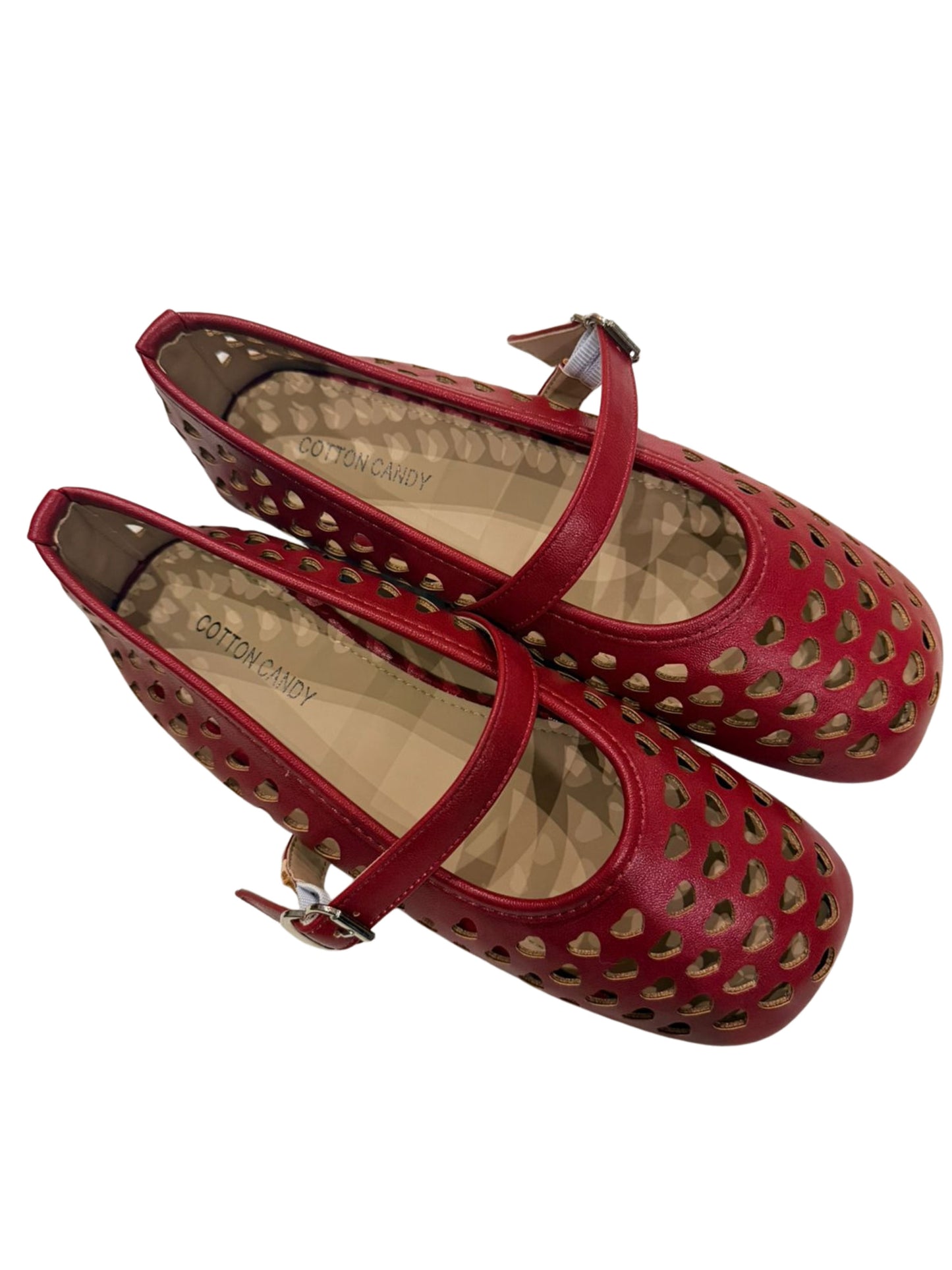 Red Heart Women’s Mary Jane Shoes – Classic Design with a Twist