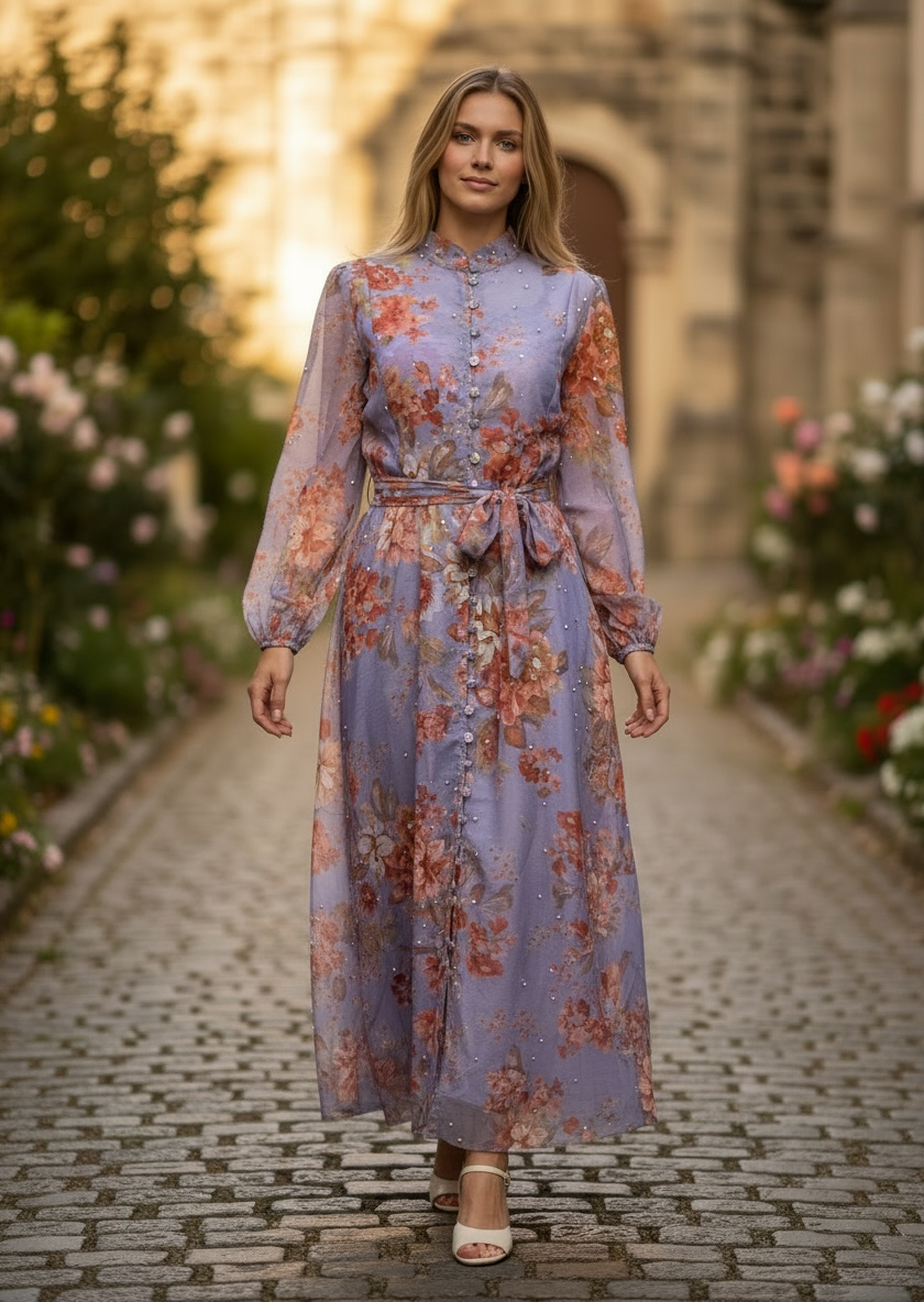 Ethereal Floral Maxi Dress