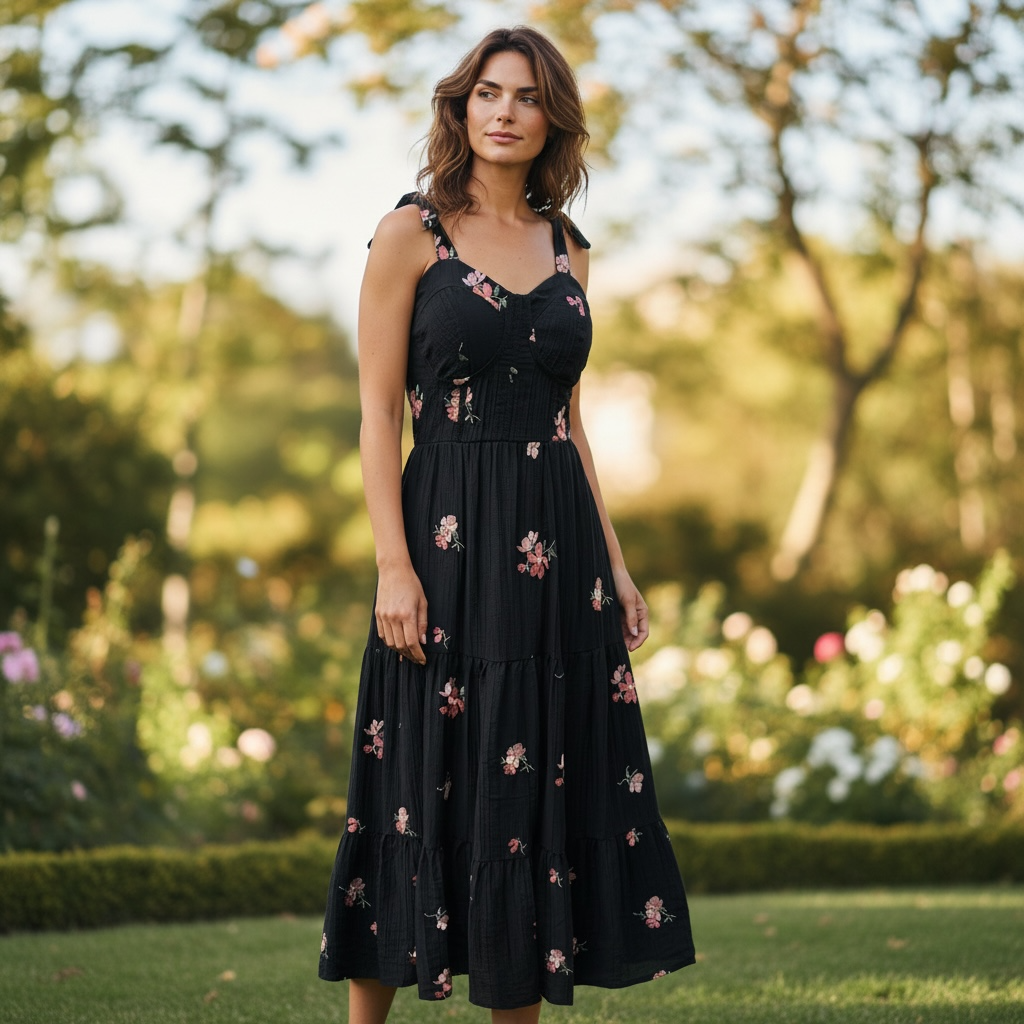 Floral Maxi Dress – Women’s Casual Chic Summer Long Dress