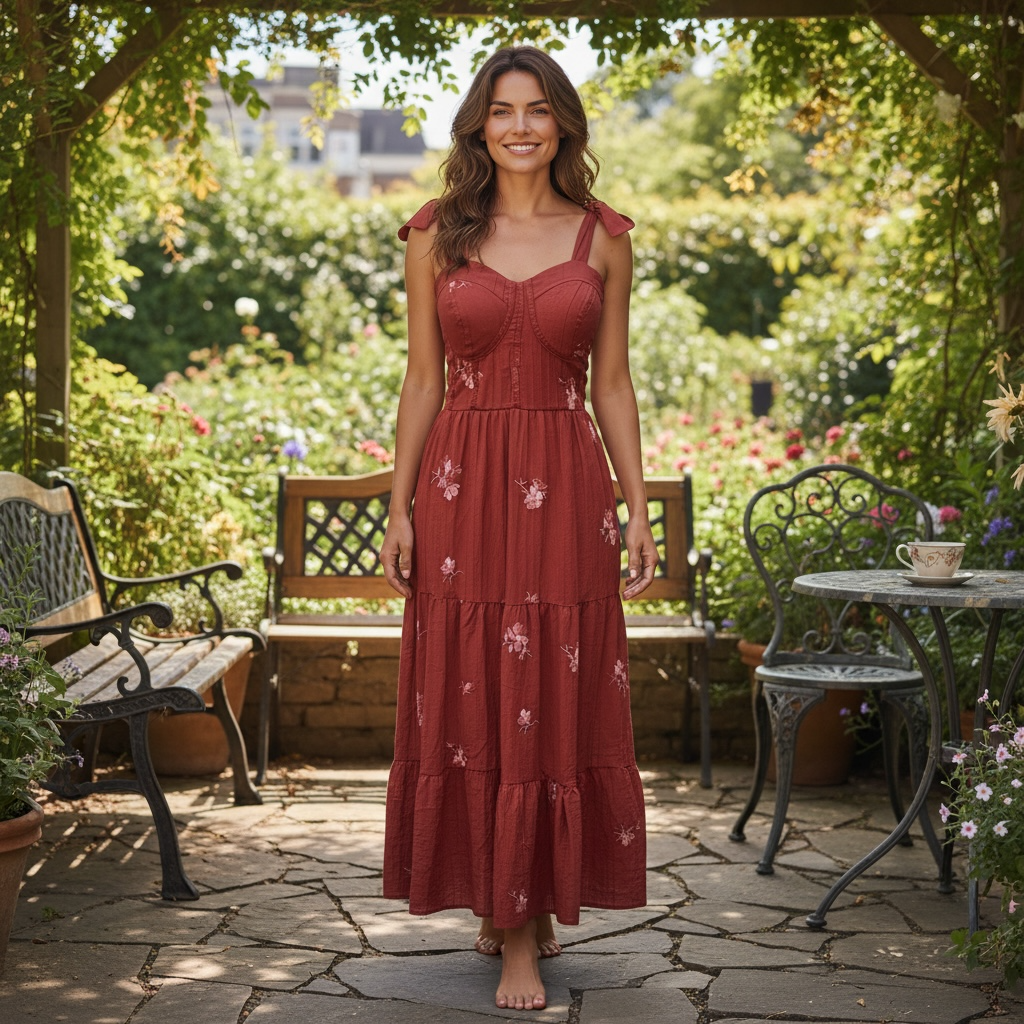 Floral Maxi Dress – Elegant Summer Boho Dress