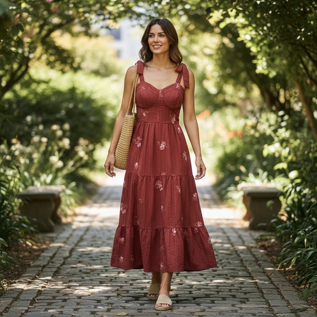 Floral Maxi Dress – Elegant Summer Boho Dress