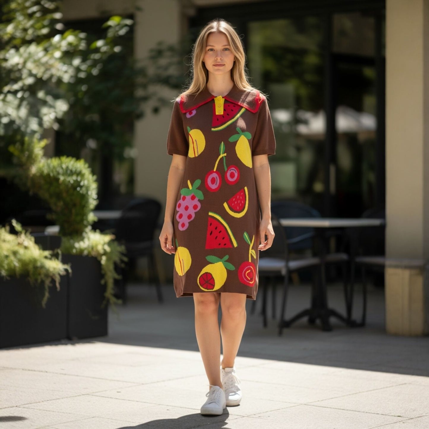 Fruity Knit Dress