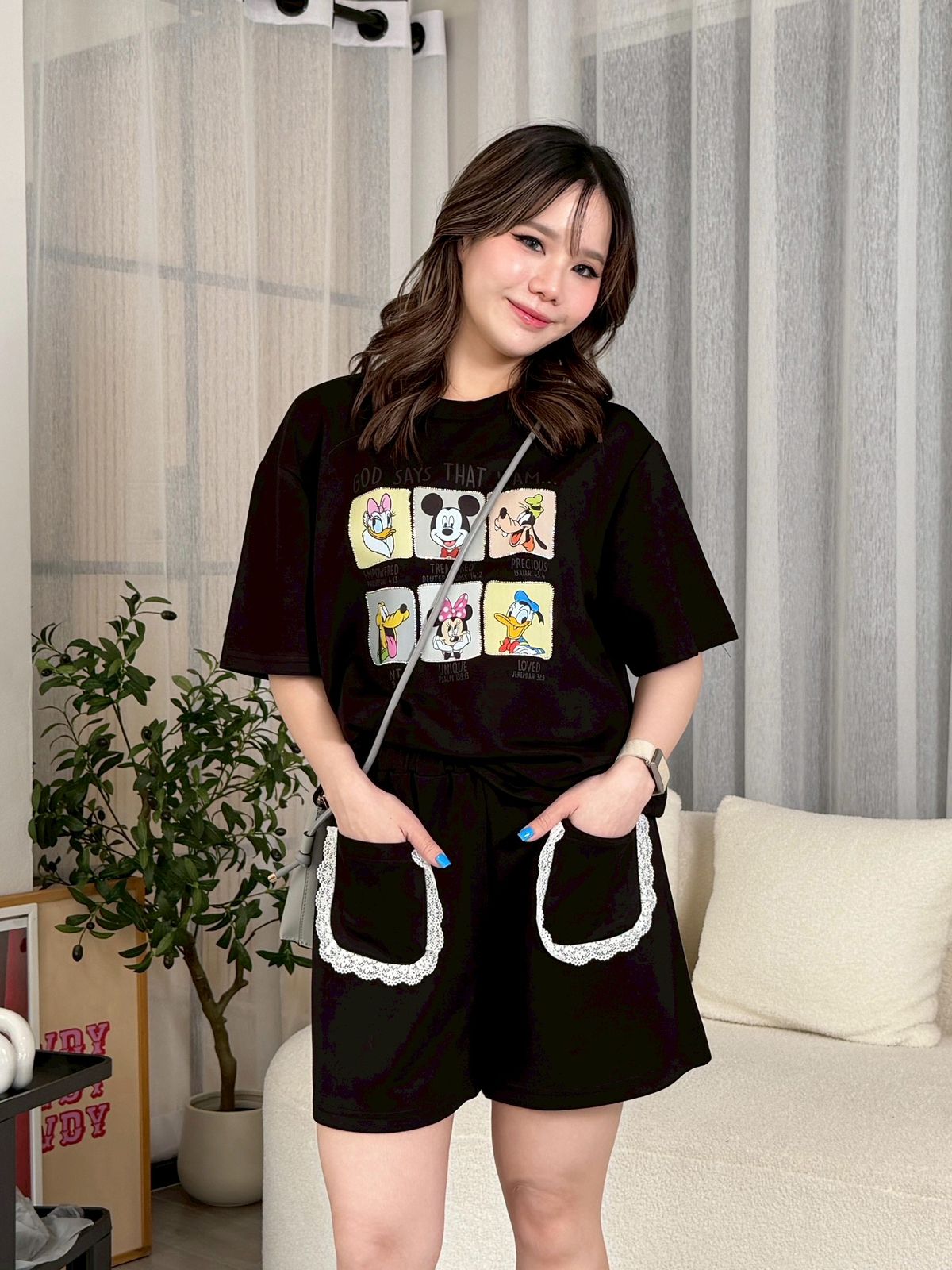 Mickey Rhinestone Coord Set – Soft Stretch