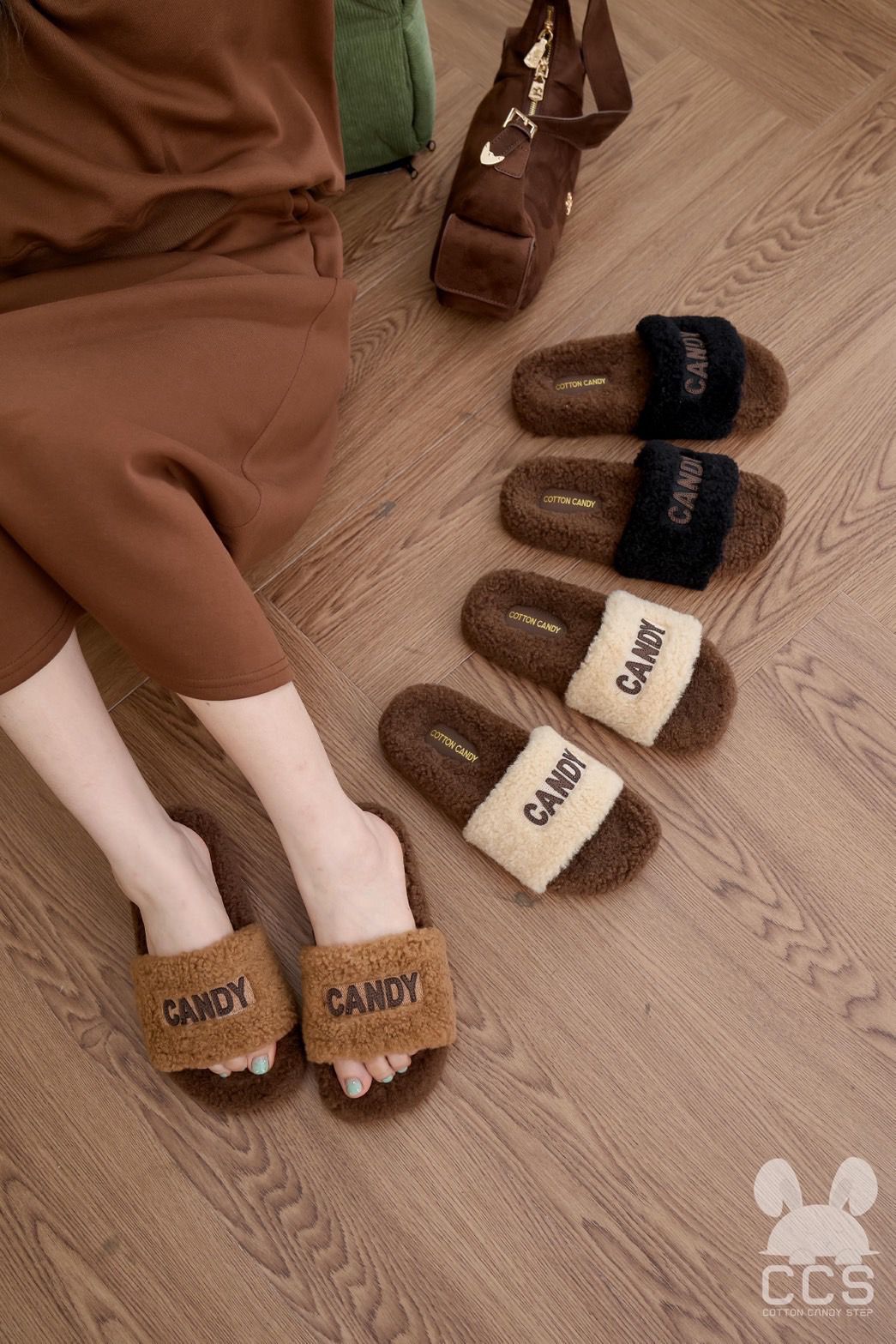 Candy Plush Slippers – Cozy Comfort for Everyday Wear