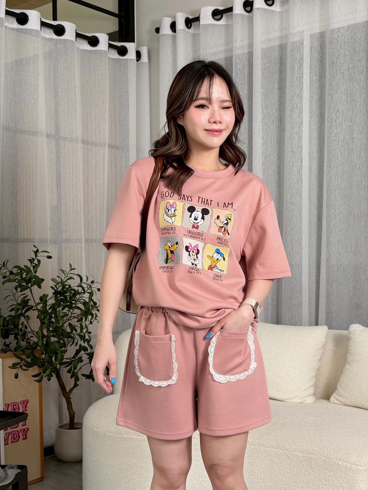 Mickey Rhinestone Coord Set – Soft Stretch